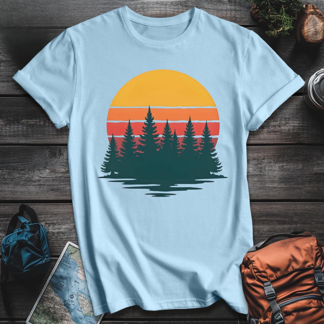 Printify T-Shirt Light Blue / S Forest Serenity T-Shirt