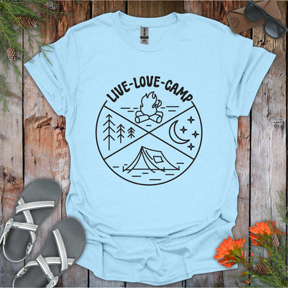 Live,Love,Camp T-Shirt