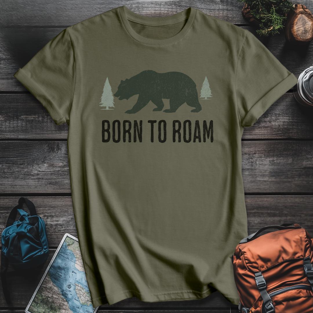 Printify T-Shirt Military Green / S Born to Roam T-Shirt