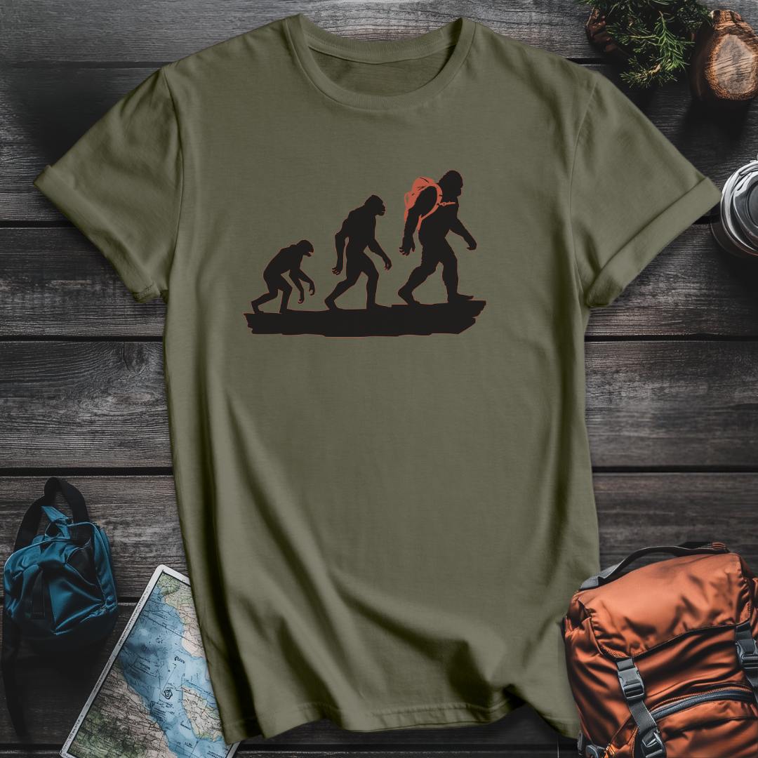 Printify T-Shirt Military Green / S Hiker Evolution T-Shirt