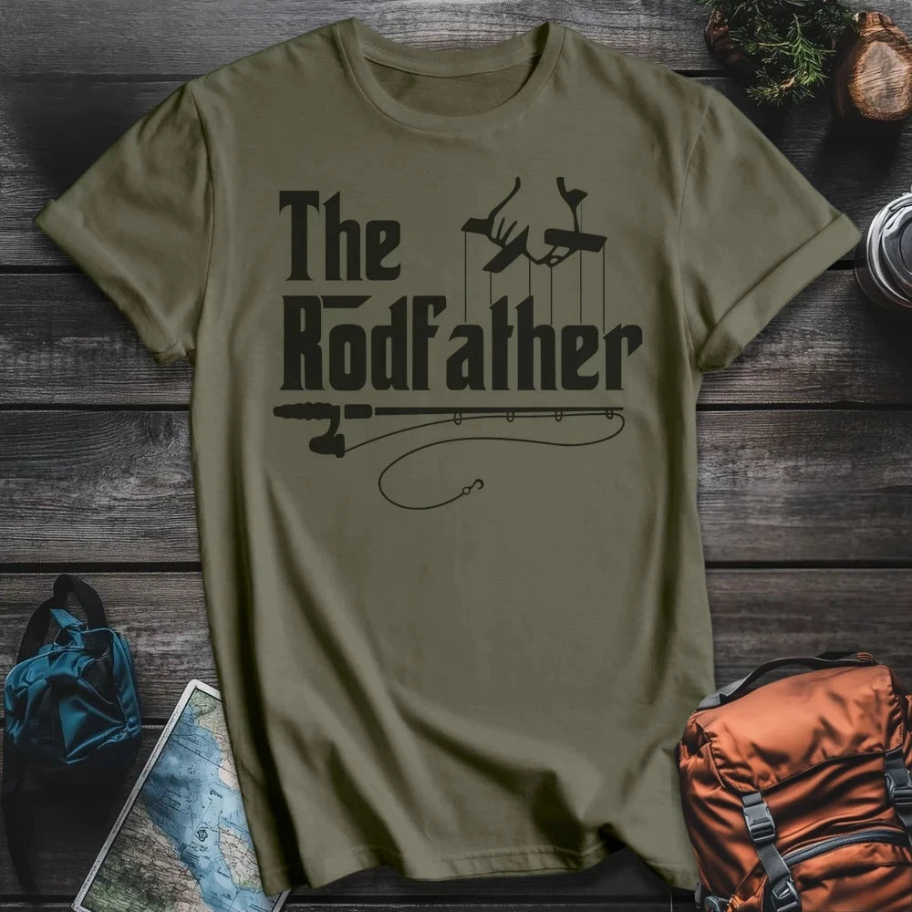 Printify T-Shirt Military Green / S The Rodfather T-Shirt