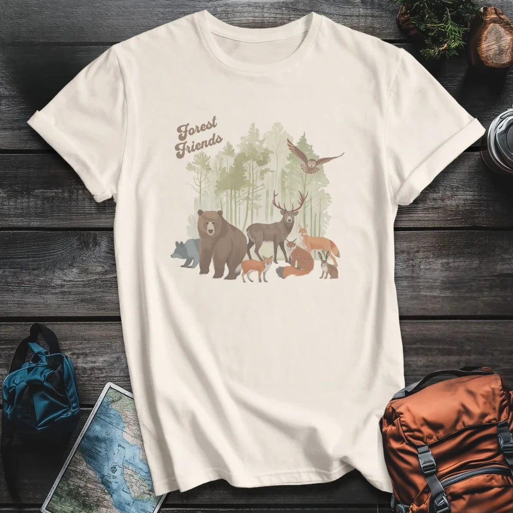 Printify T-Shirt Natural / S Friends Of Forest T-Shirt