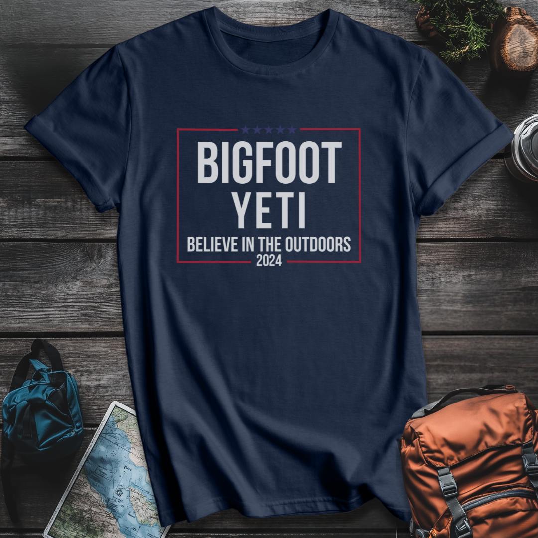 Printify T-Shirt Navy / S Believe Outdoors 2024 T-Shirt