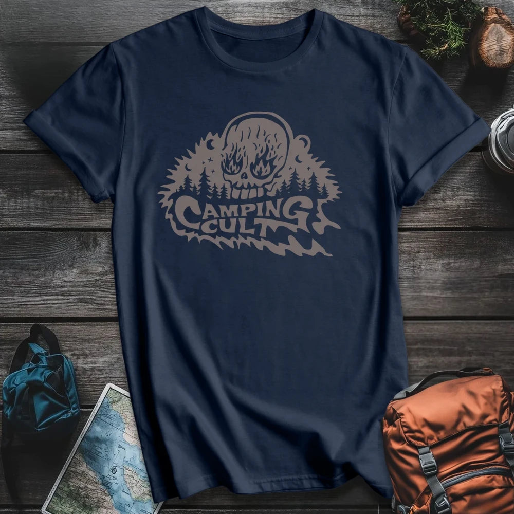 Printify T-Shirt Navy / S Camping Cult T-Shirt