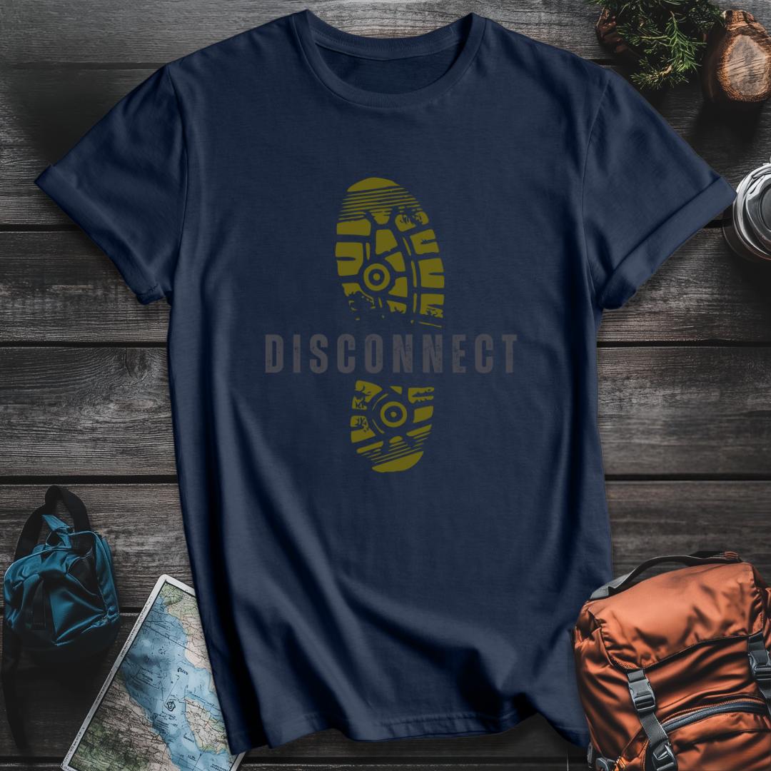 Printify T-Shirt Navy / S Disconnect T-Shirt