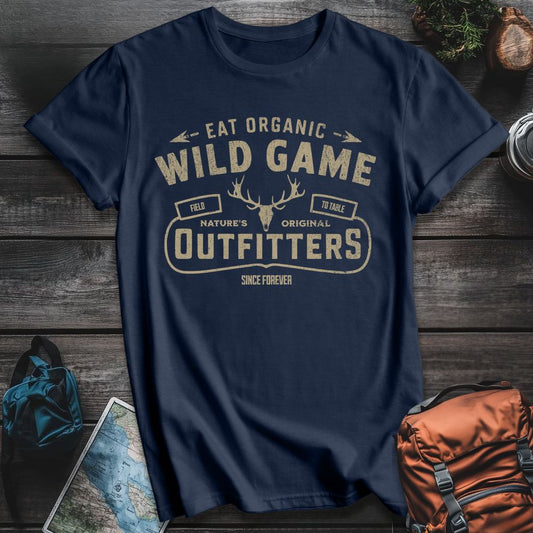 Printify T-Shirt Navy / S Eat Organic Game T-Shirt