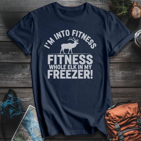 Printify T-Shirt Navy / S Elk Fitness Alternate T-Shirt