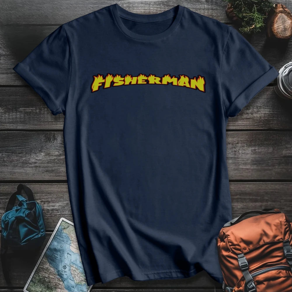 Printify T-Shirt Navy / S Fisherman T-Shirt