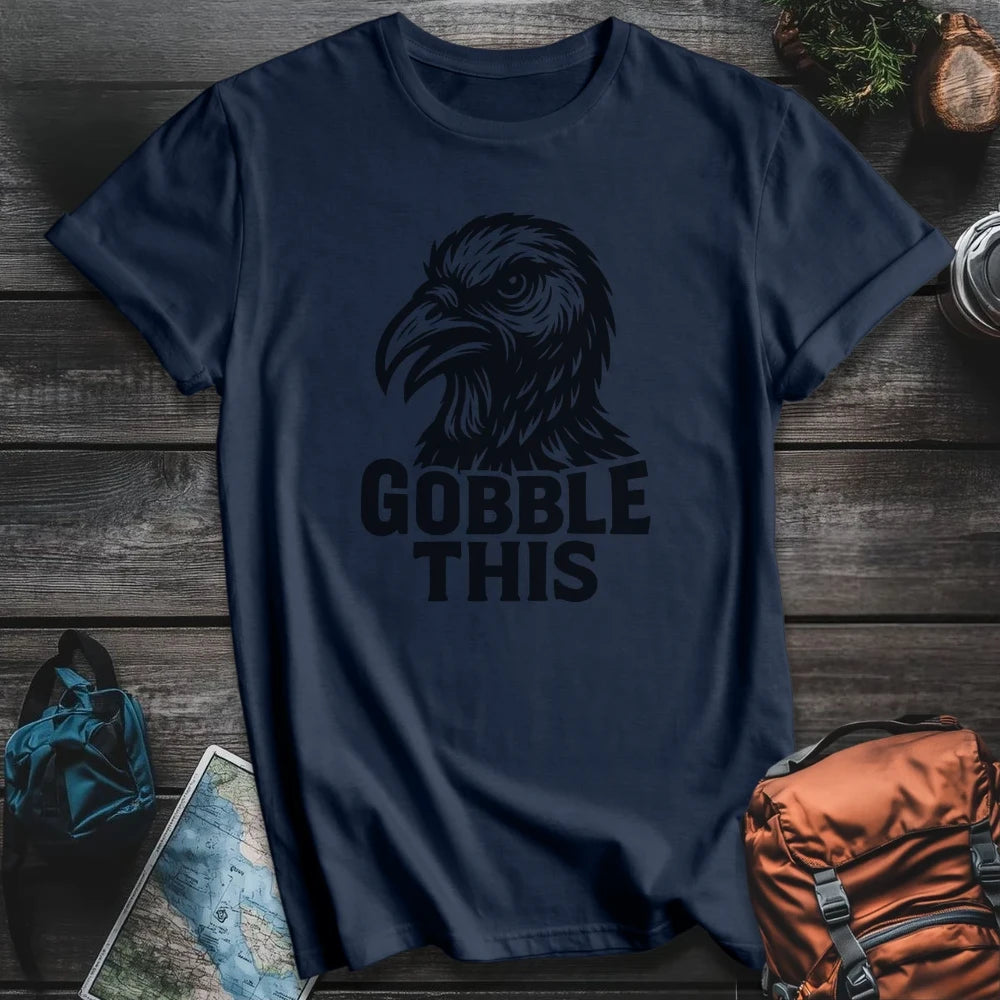 Printify T-Shirt Navy / S Gobble This T-Shirt
