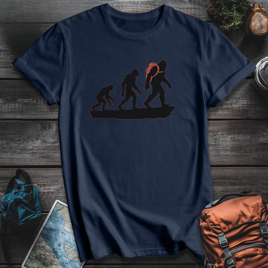 Printify T-Shirt Navy / S Hiker Evolution T-Shirt