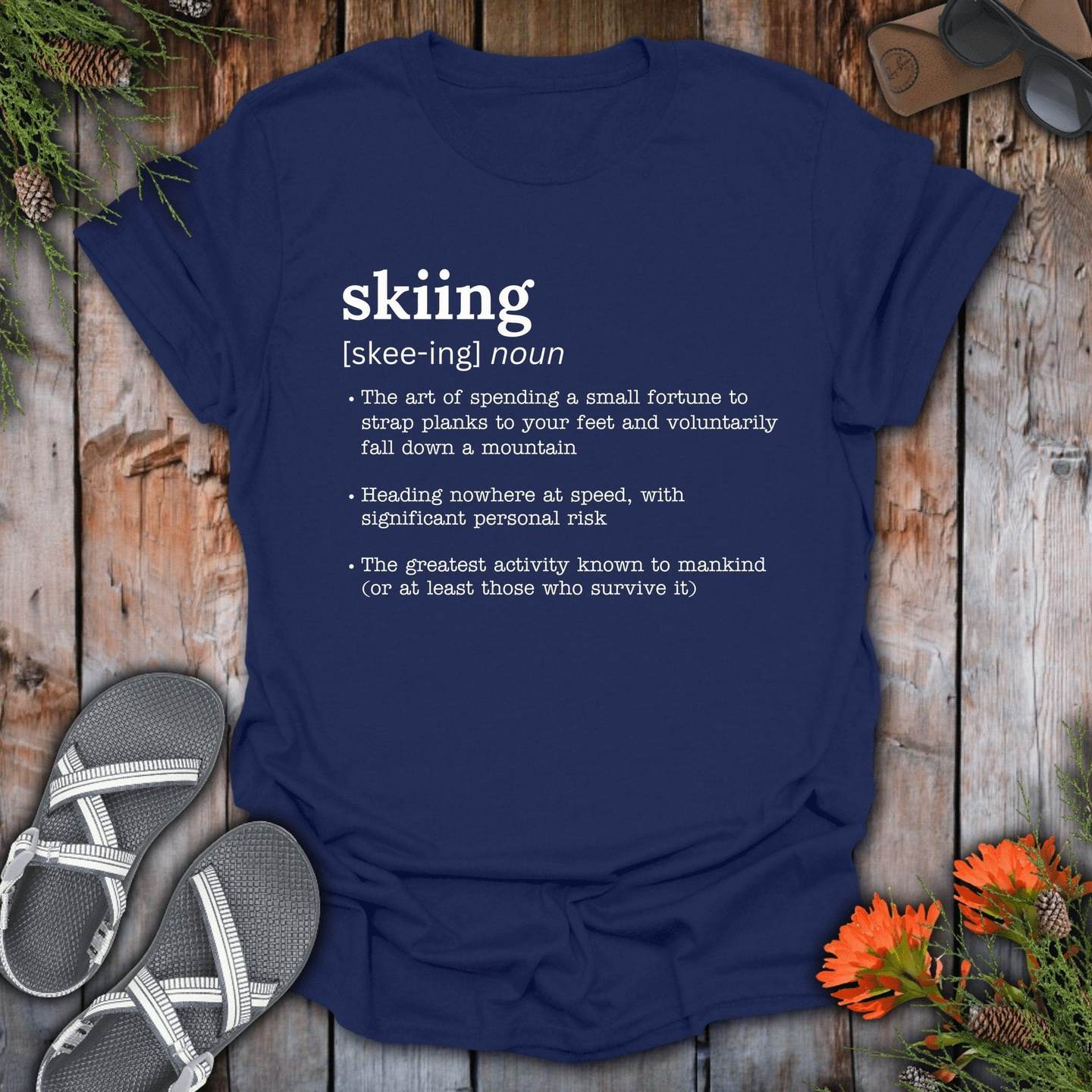 Skiing Defined T-shirt