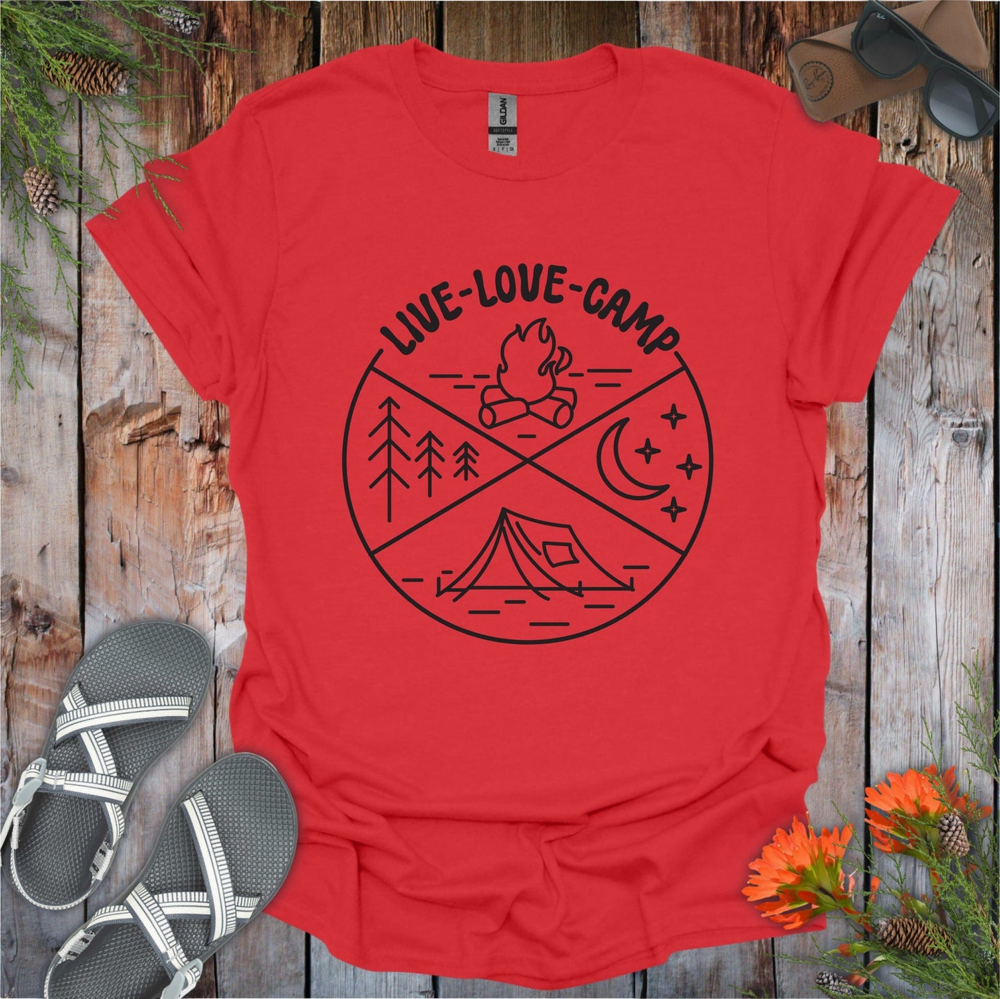 Live,Love,Camp T-Shirt