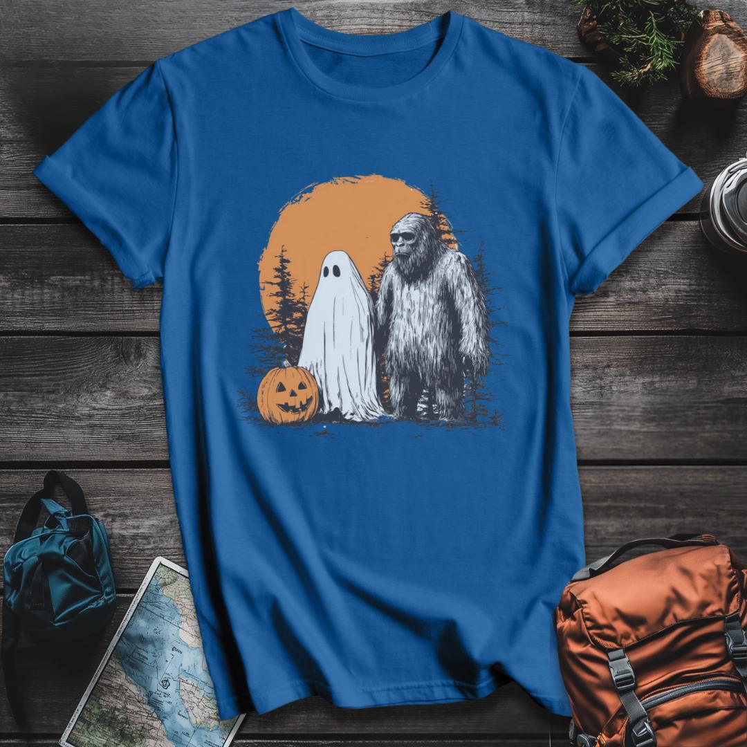 Printify T-Shirt Royal / S Bigfoot & Ghost T-Shirt