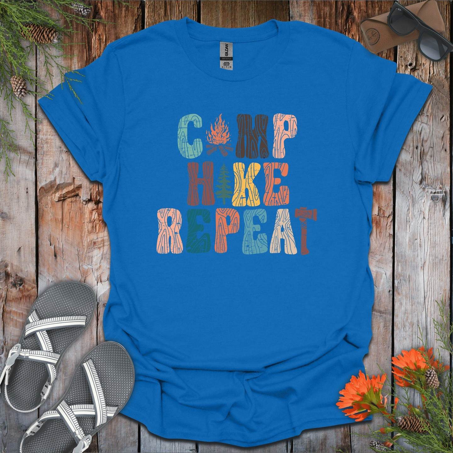 Camp, Hike, Repeat T-Shirt