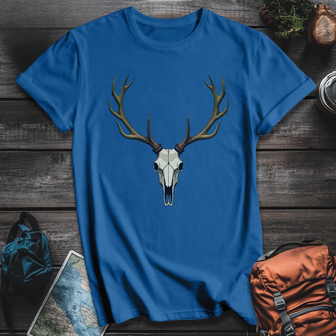 Printify T-Shirt Royal / S Elk Skull T-Shirt