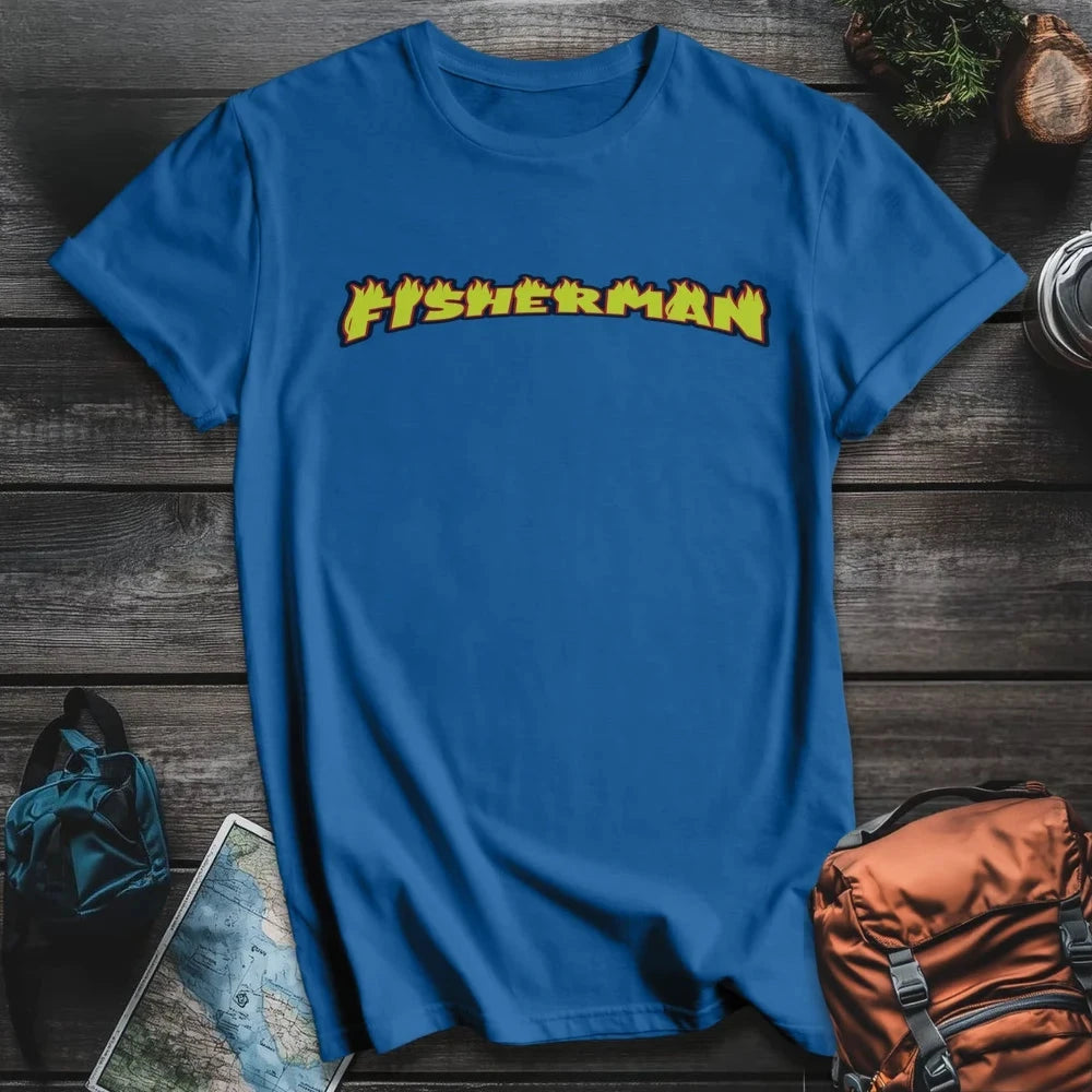 Printify T-Shirt Royal / S Fisherman T-Shirt
