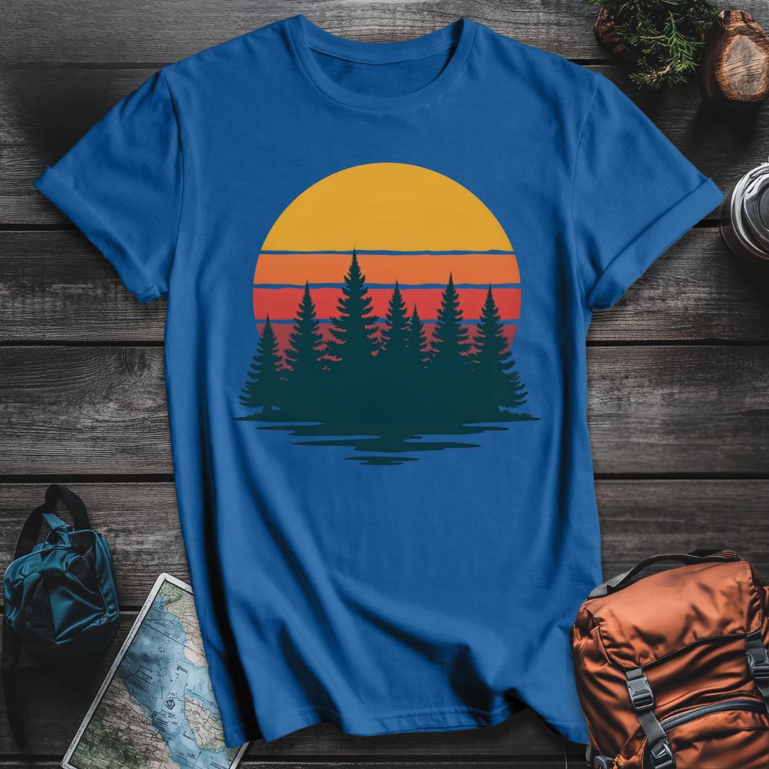 Printify T-Shirt Royal / S Forest Serenity T-Shirt