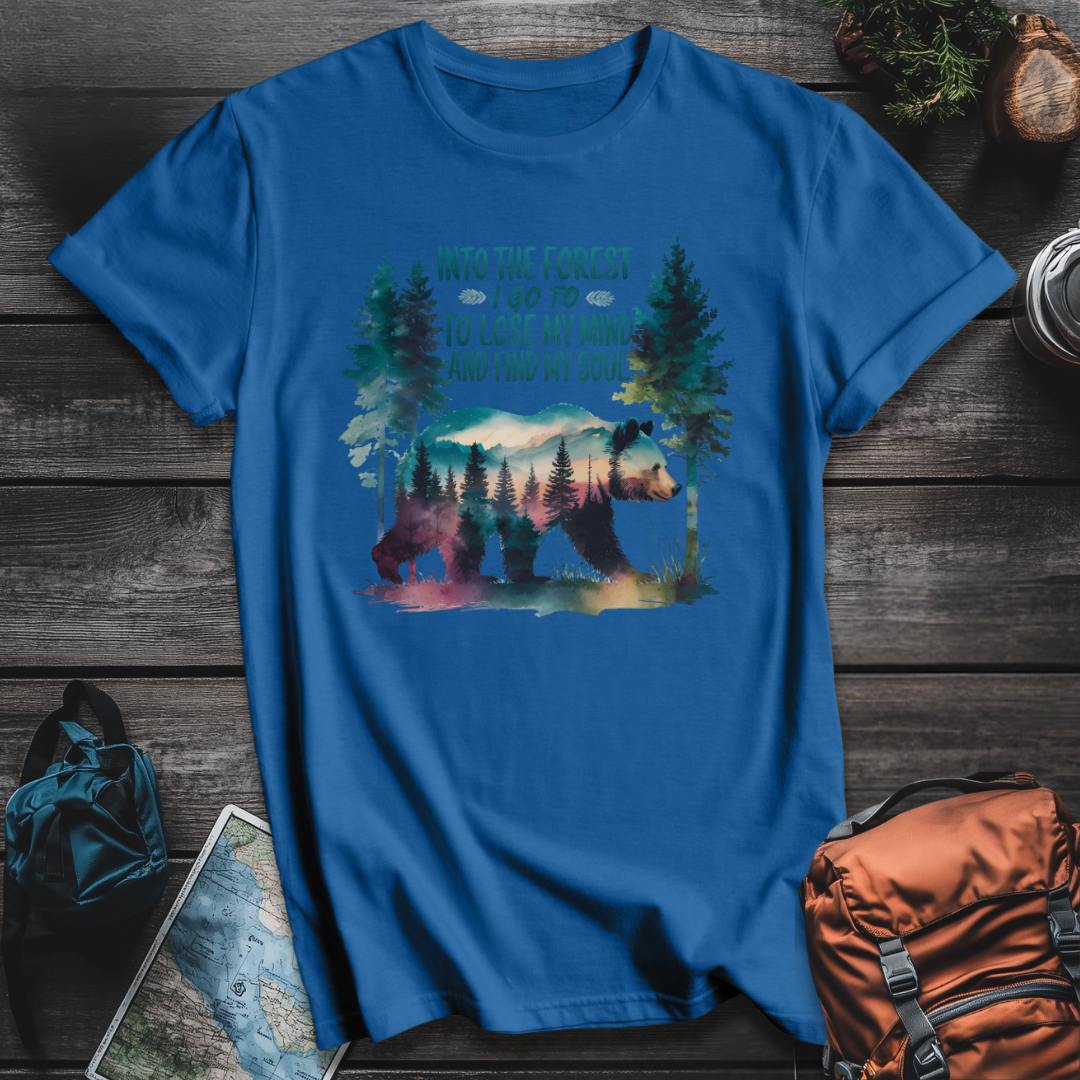 Printify T-Shirt Royal / S Into The Forest T-Shirt