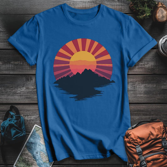 Printify T-Shirt Royal / S Sunset Serenity T-Shirt