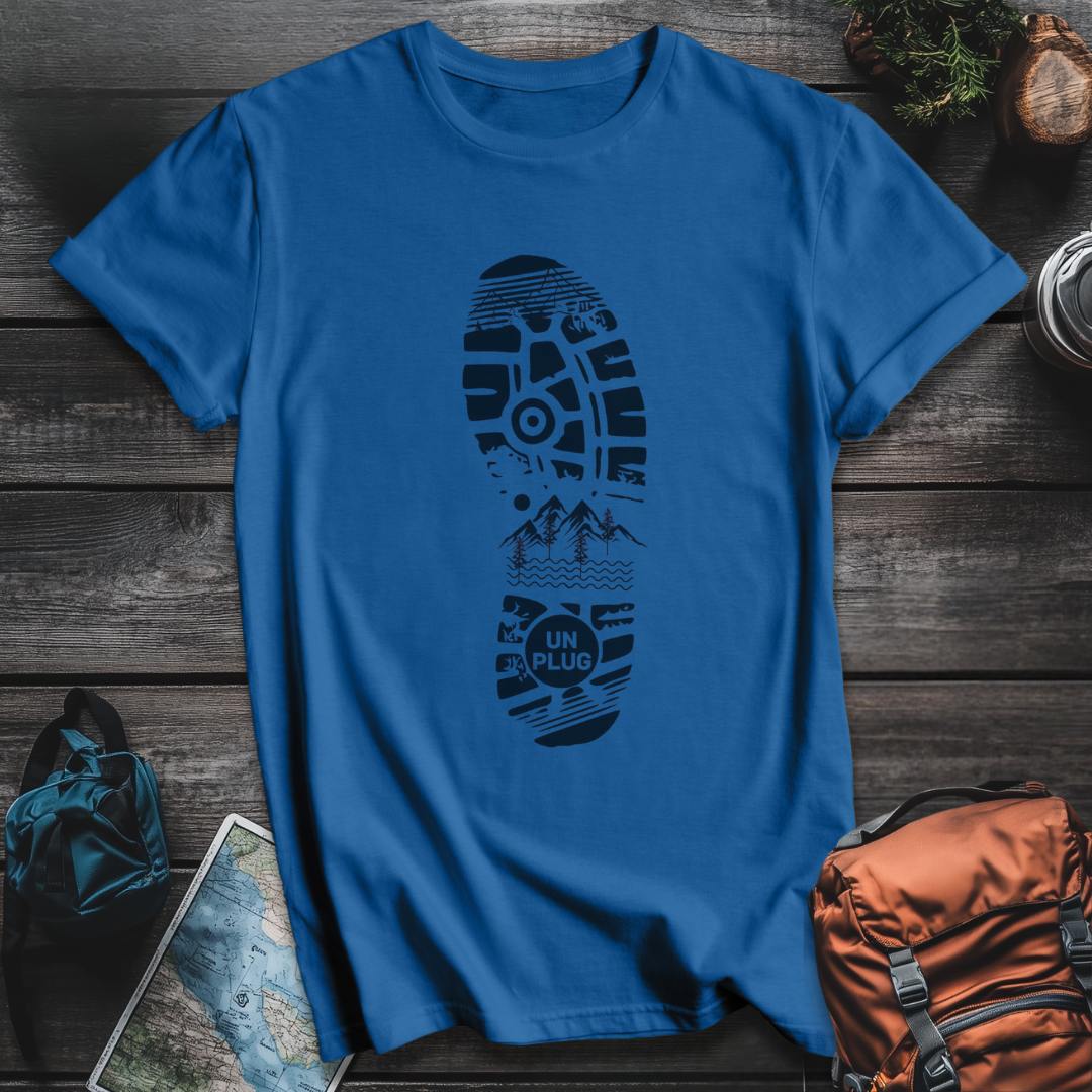 Printify T-Shirt Royal / S Unplug Boot T-Shirt