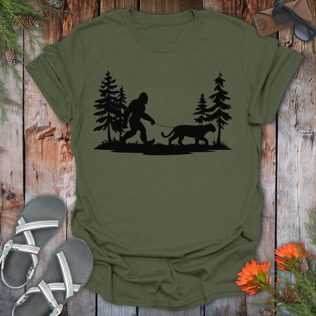 Bigfoot Lion Stroll T-Shirt