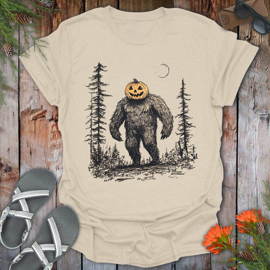 Bigfoot Pumpkin Head T-Shirt