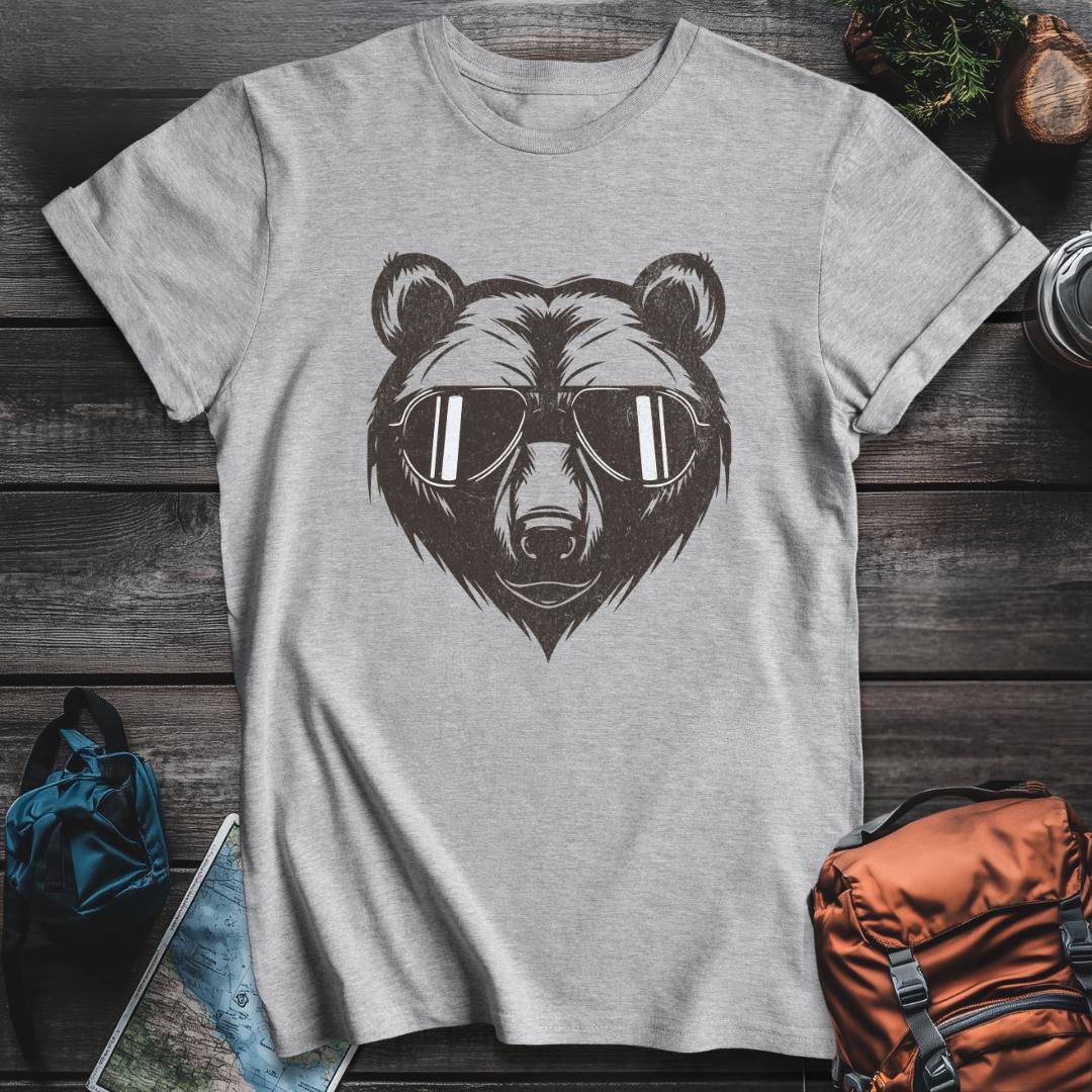 Printify T-Shirt Sport Grey / S Bear Cool Vintage T-Shirt
