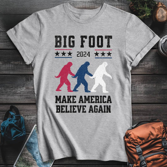 Printify T-Shirt Sport Grey / S Bigfoot For President T-Shirt