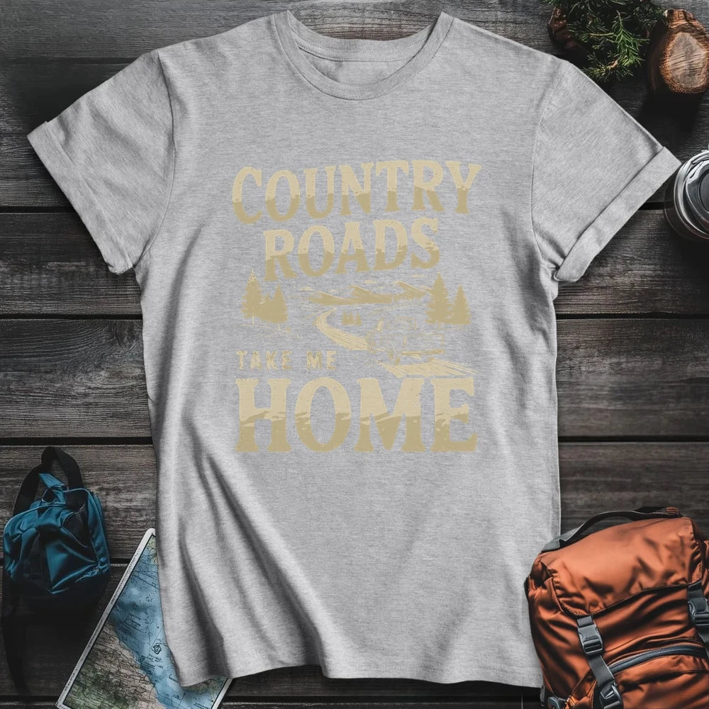 Printify T-Shirt Sport Grey / S Country Roads T-Shirt