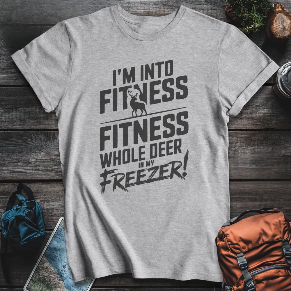 Printify T-Shirt Sport Grey / S Deer Fitness T-Shirt