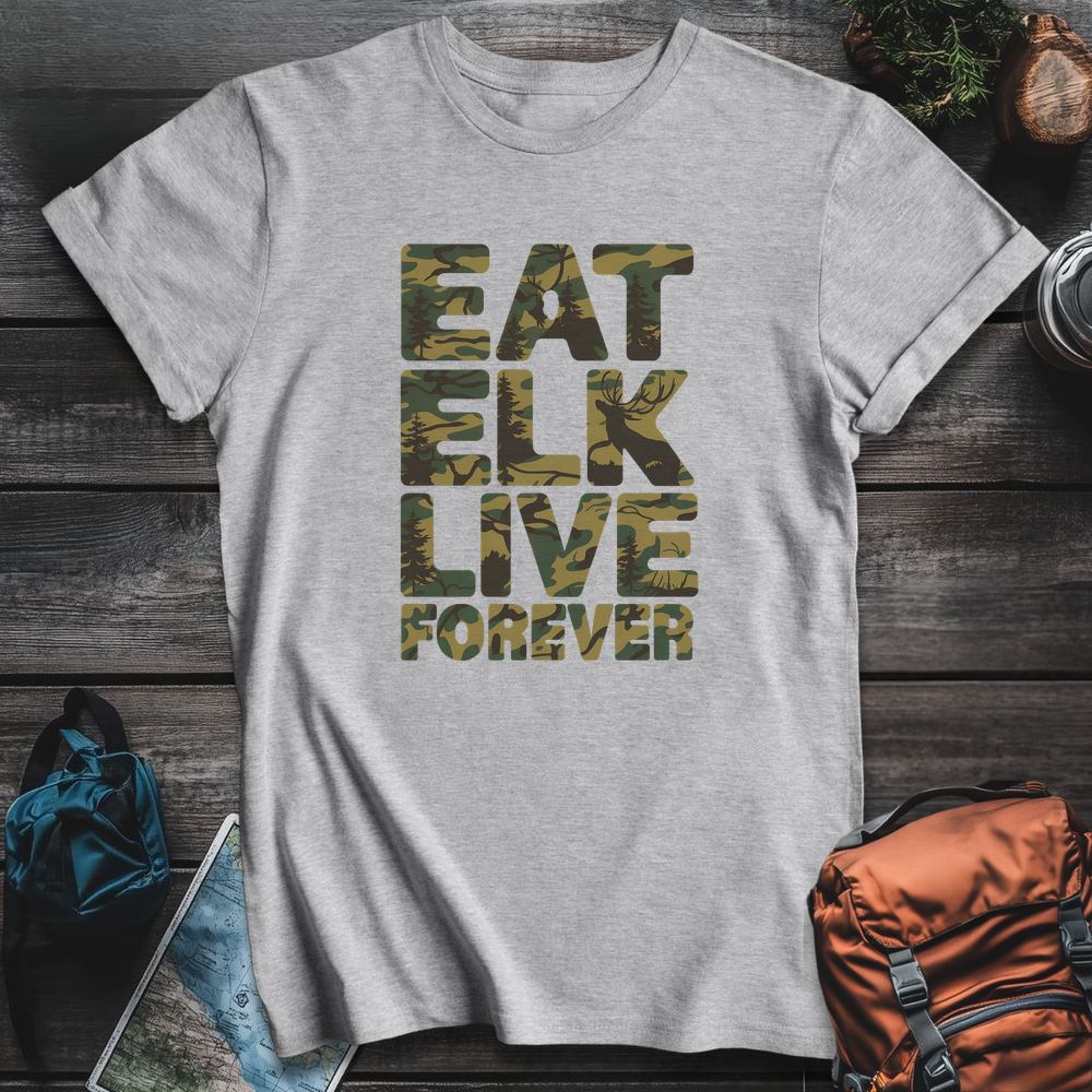 Printify T-Shirt Sport Grey / S Eat Elk T-Shirt