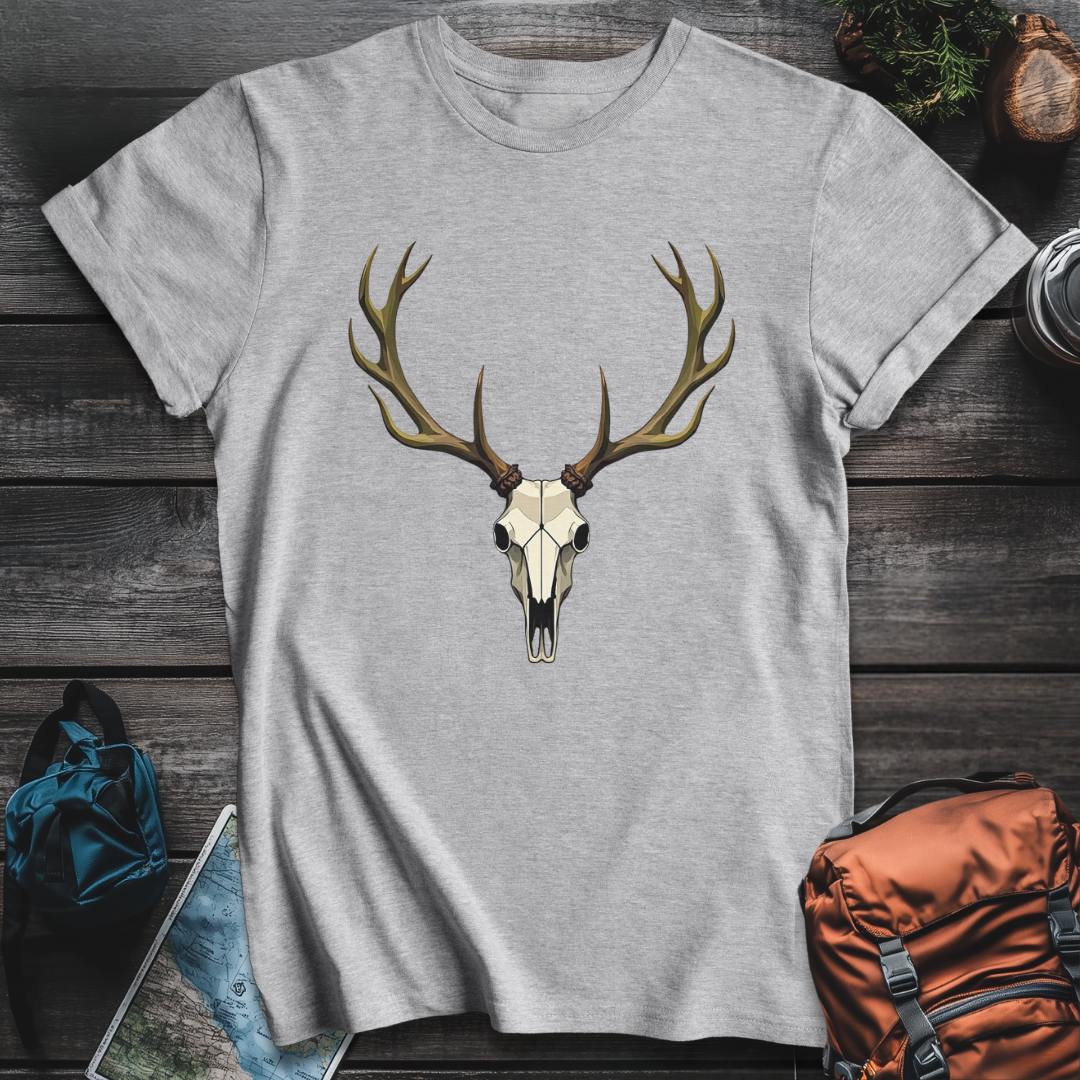 Printify T-Shirt Sport Grey / S Elk Skull T-Shirt