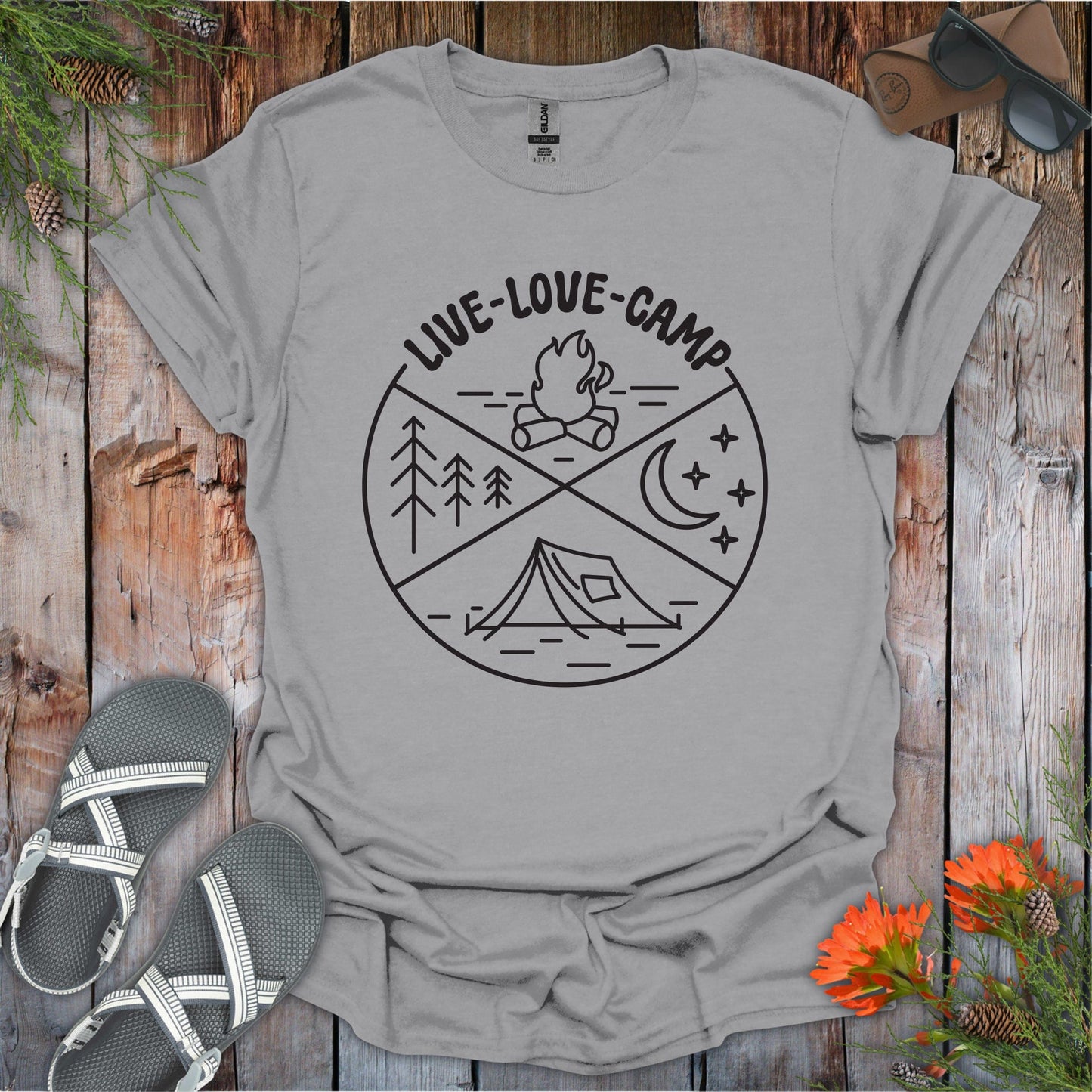 Live,Love,Camp T-Shirt