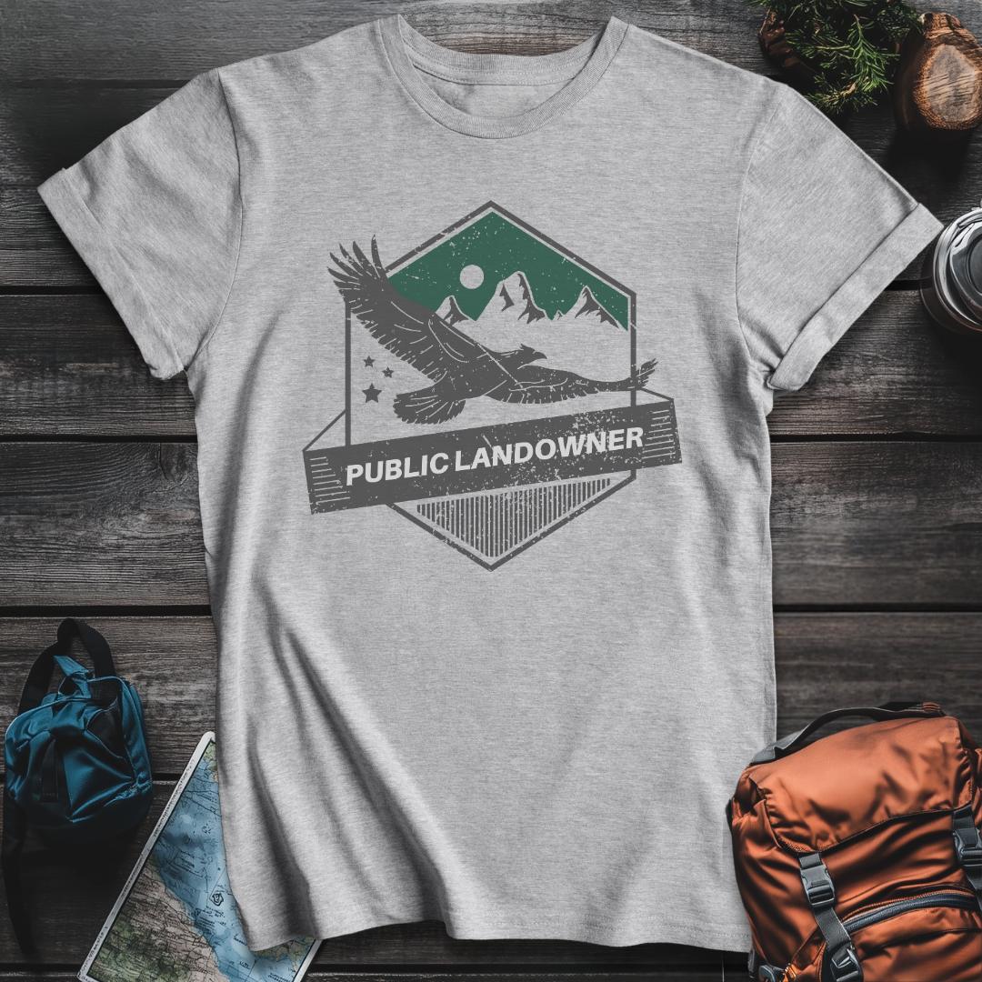 Printify T-Shirt Sport Grey / S Public Landowner T-Shirt