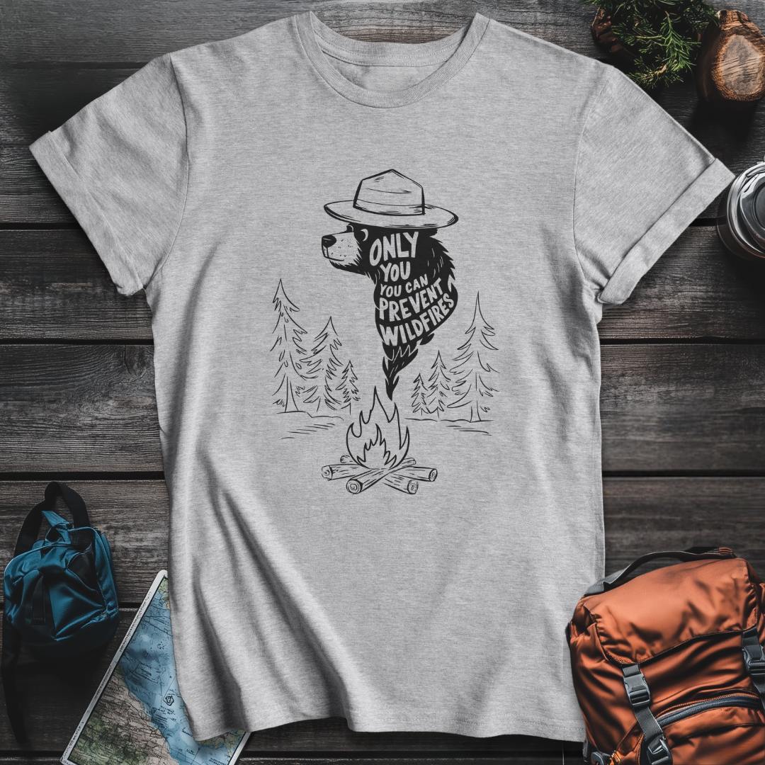 Printify T-Shirt Sport Grey / S Smokey Wildfires T-Shirt