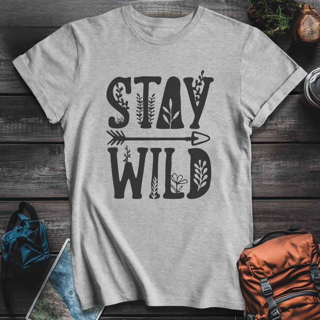 Printify T-Shirt Sport Grey / S Stay Wild T-Shirt