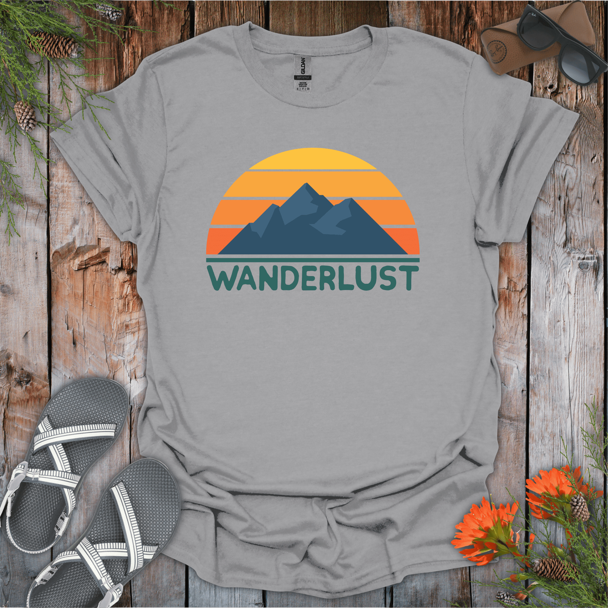 Printify T-Shirt Sport Grey / S Wanderlust T-Shirt