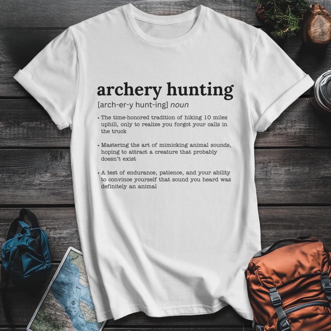 Printify T-Shirt White / S Archery Hunting Defined T-Shirt
