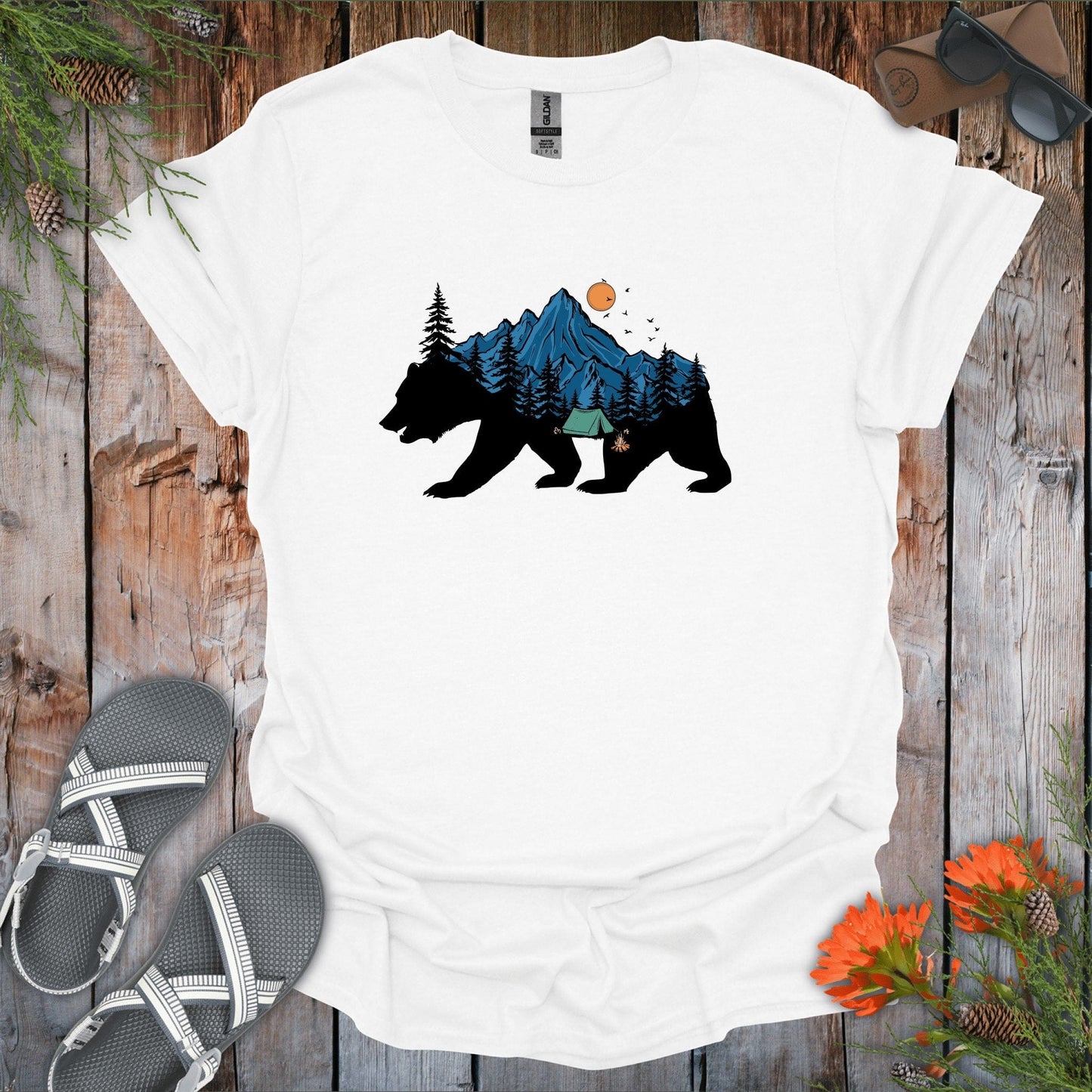 Bear Camp Scene T-Shirt