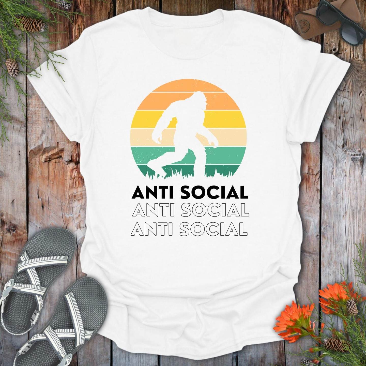 Bigfoot Anti Social T-Shirt