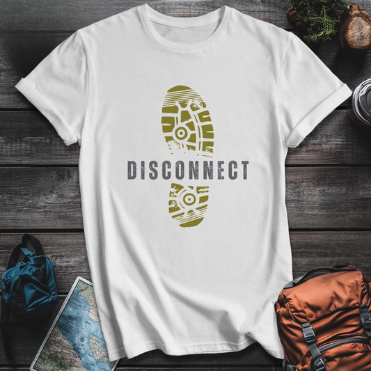 Printify T-Shirt White / S Disconnect T-Shirt
