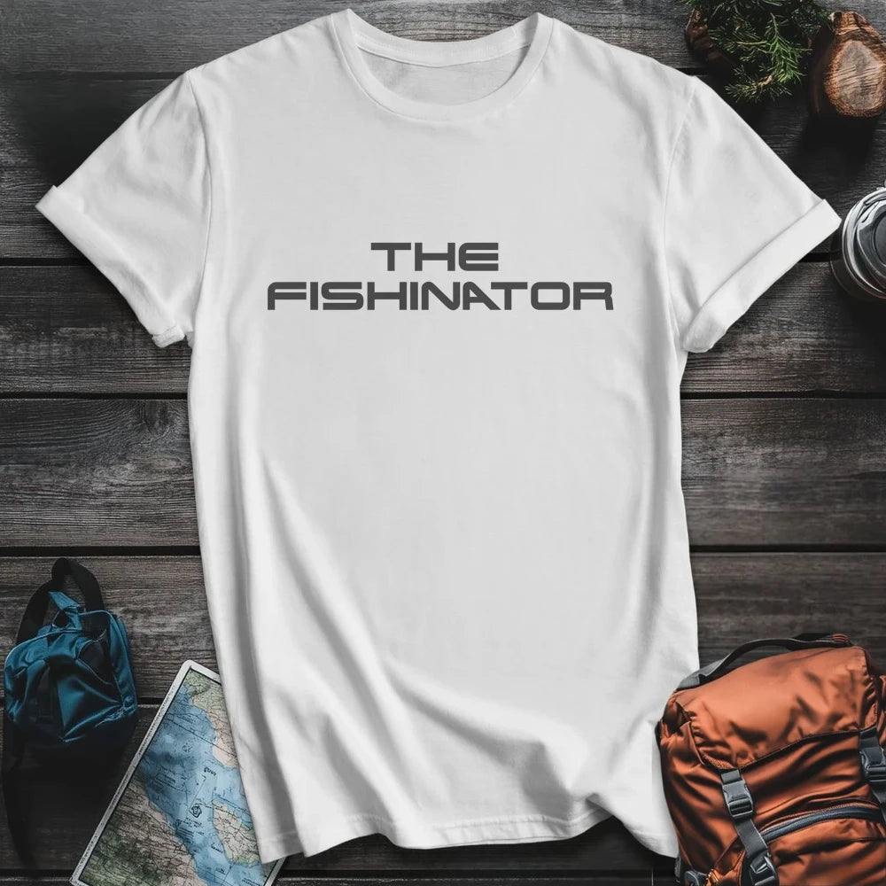 Printify T-Shirt White / S Fishinator T-Shirt