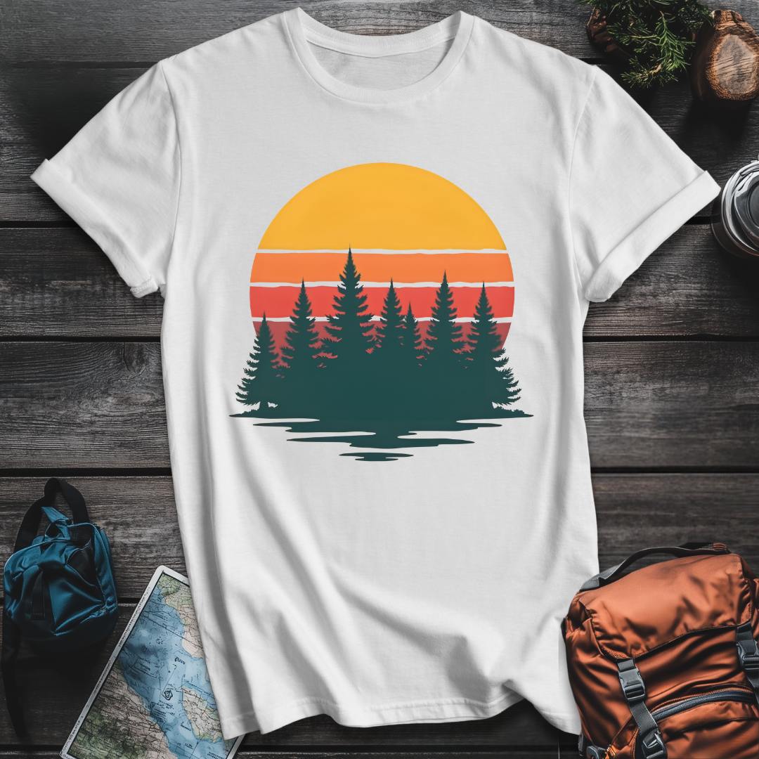 Printify T-Shirt White / S Forest Serenity T-Shirt