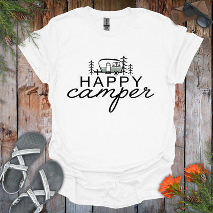 Happy Camper Green T-Shirt