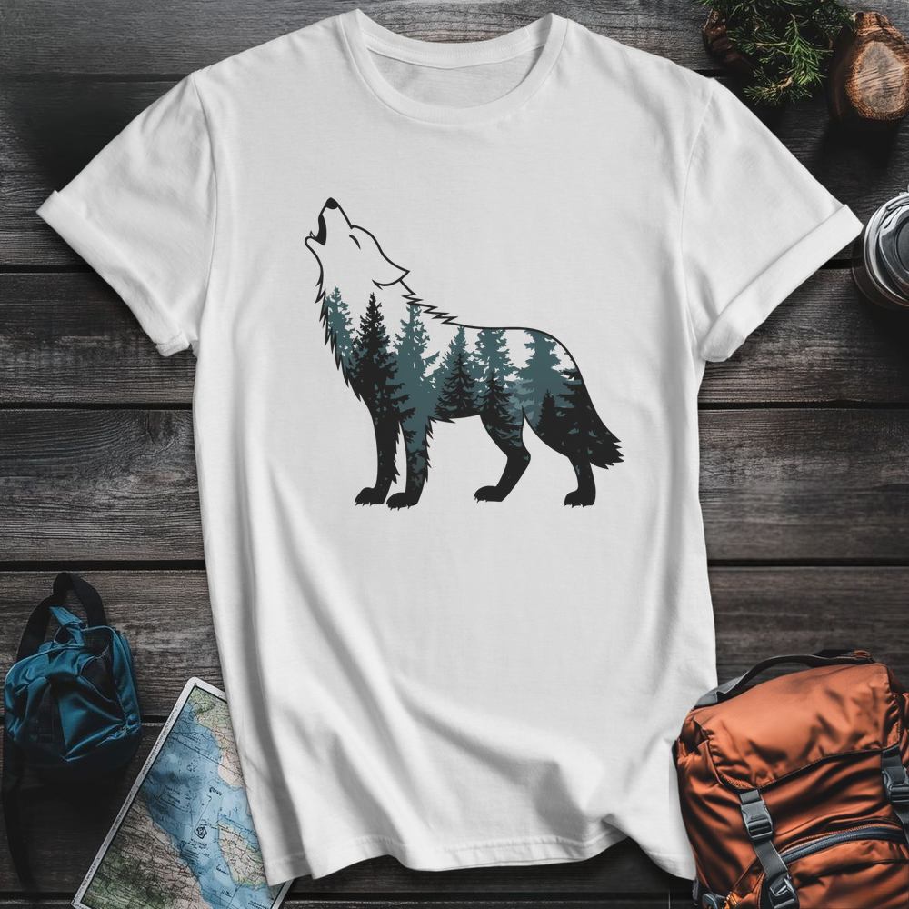 Printify T-Shirt White / S Howling Wild T-Shirt