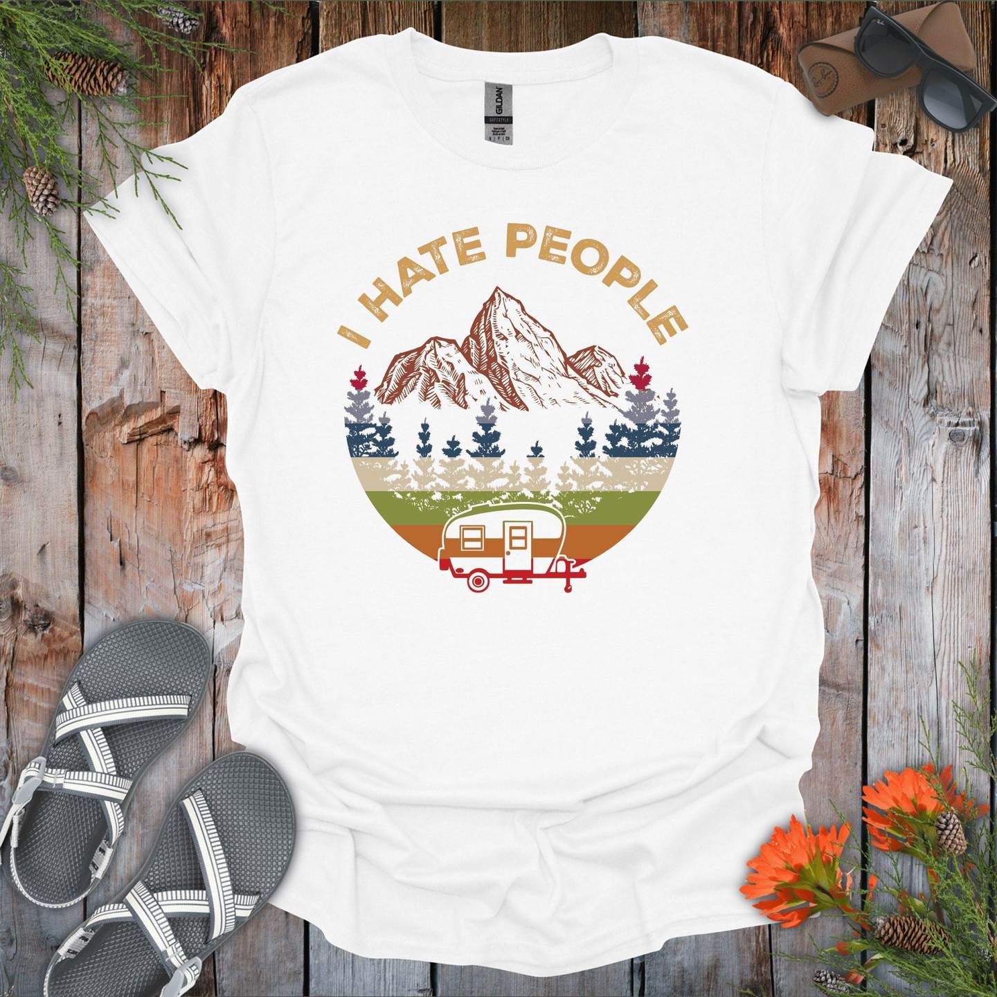 I Hate People Camping T-Shirt