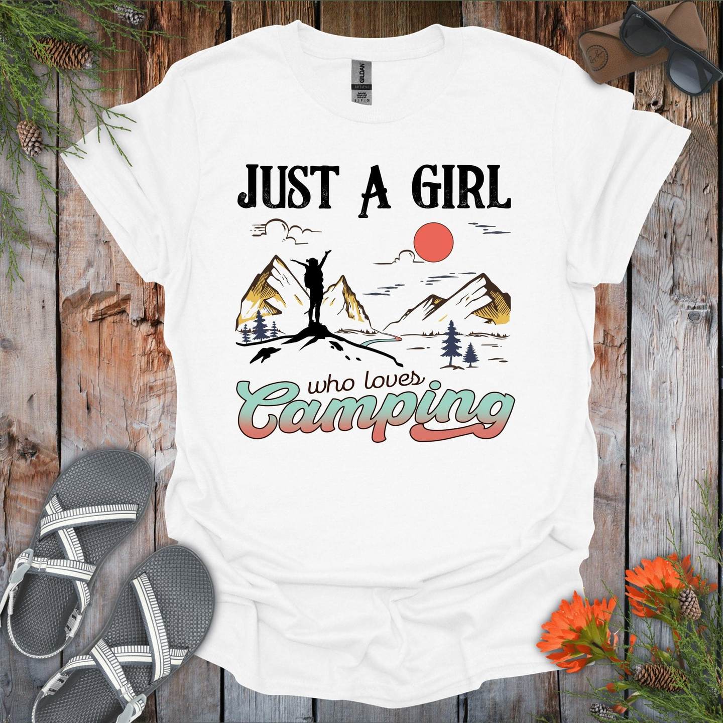 Just A Girl Who Loves Camping T-Shirt