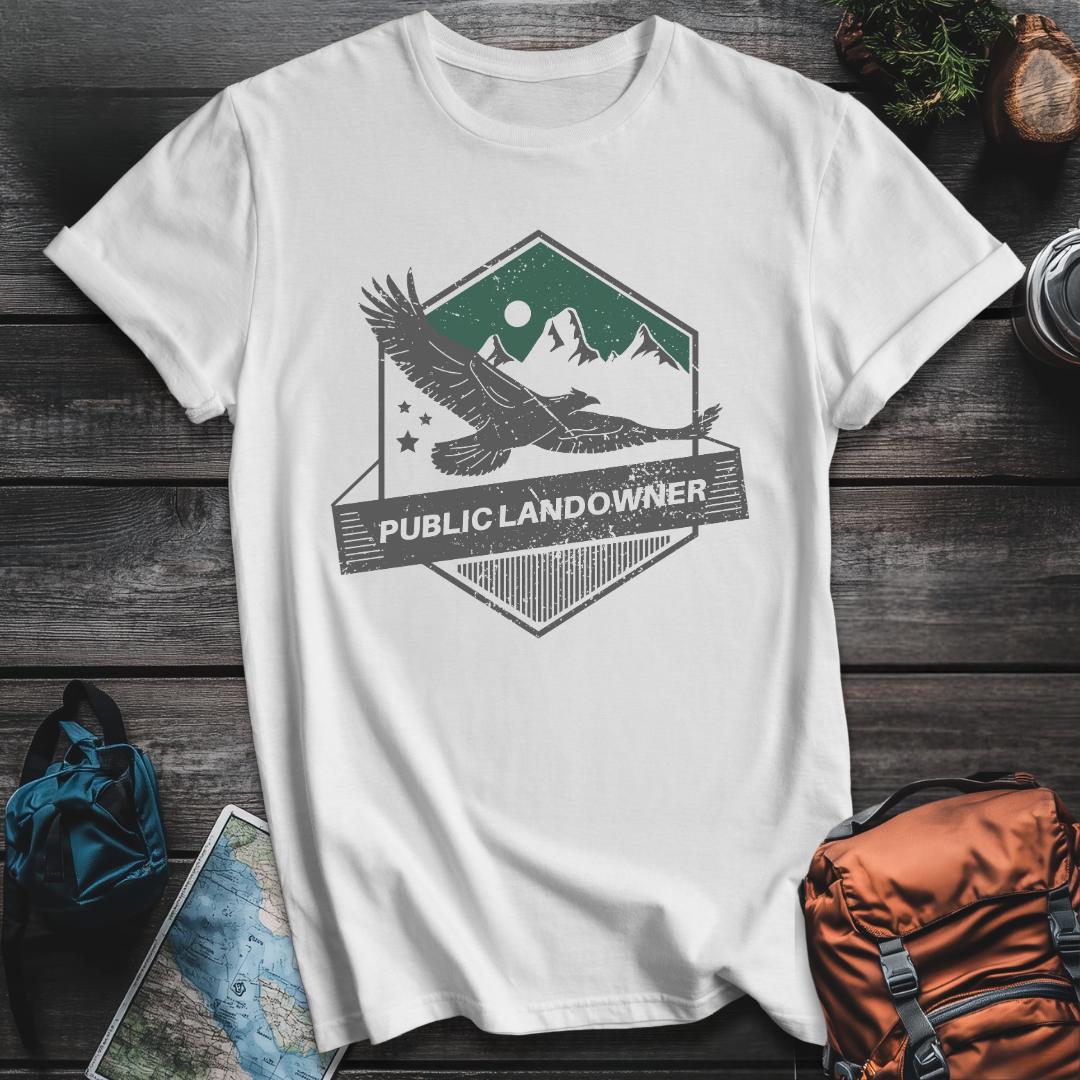 Printify T-Shirt White / S Public Landowner T-Shirt