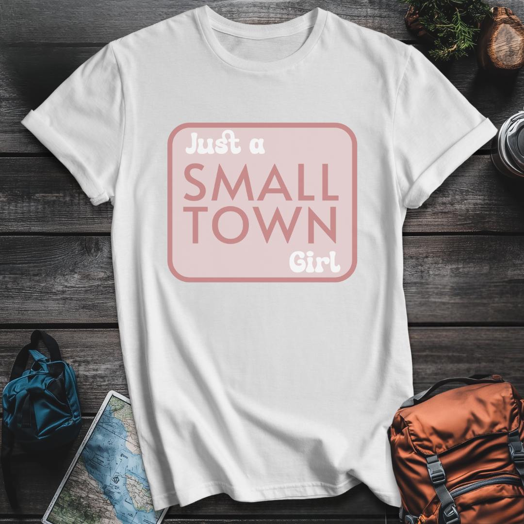 Printify T-Shirt White / S Small Town Girl T-Shirt