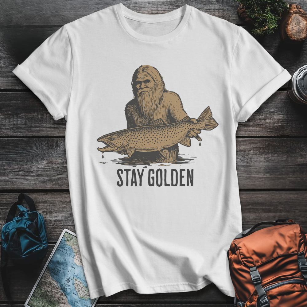 Printify T-Shirt White / S Stay Golden T-Shirt